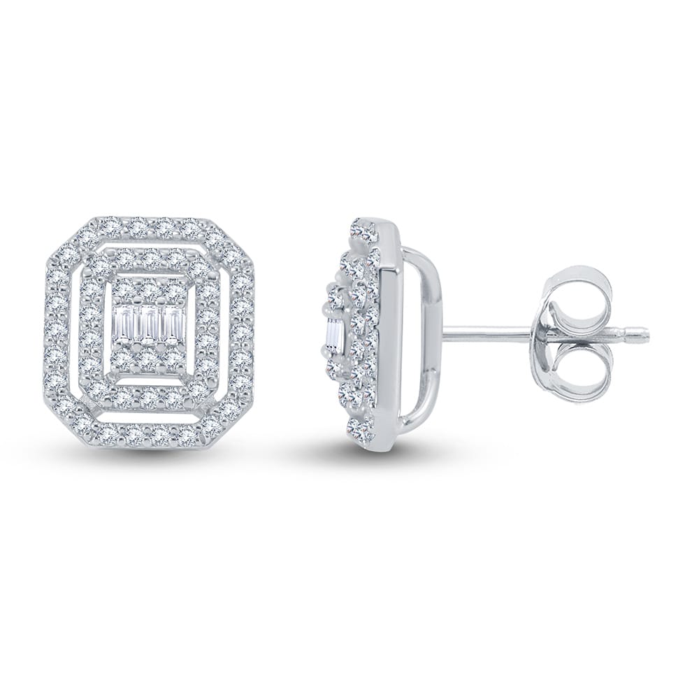 Baget Pırlanta Küpeler