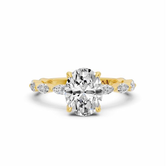 1.60 Karat HRD Sertifikalı Oval Pırlantalı Yüzük