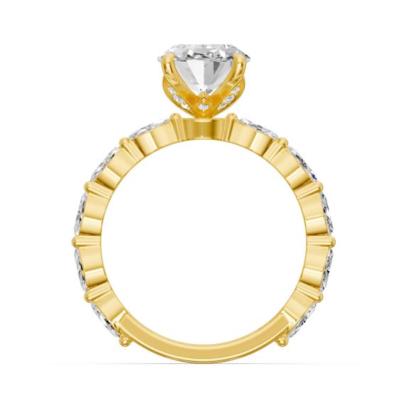 1.60 Karat HRD Sertifikalı Oval Pırlantalı Yüzük