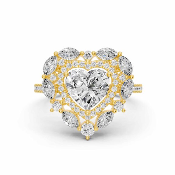2.19 Karat HRD SERTİFİKALI Kalp Pırlanta Yüzük