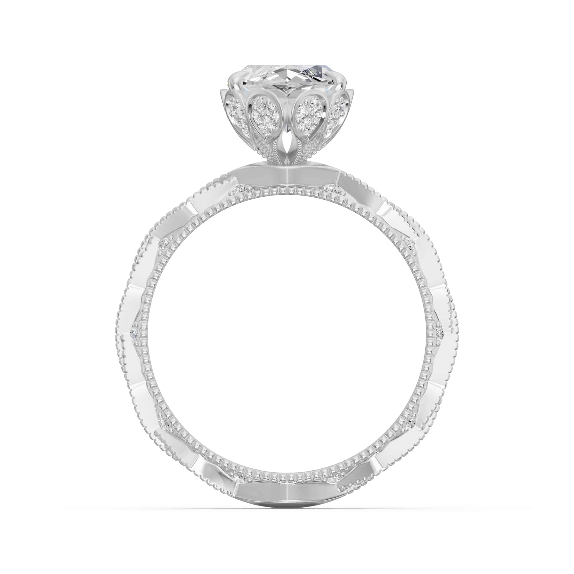 1.41 Karat HRD Sertifikalı Markiz Pırlantalı Yüzük