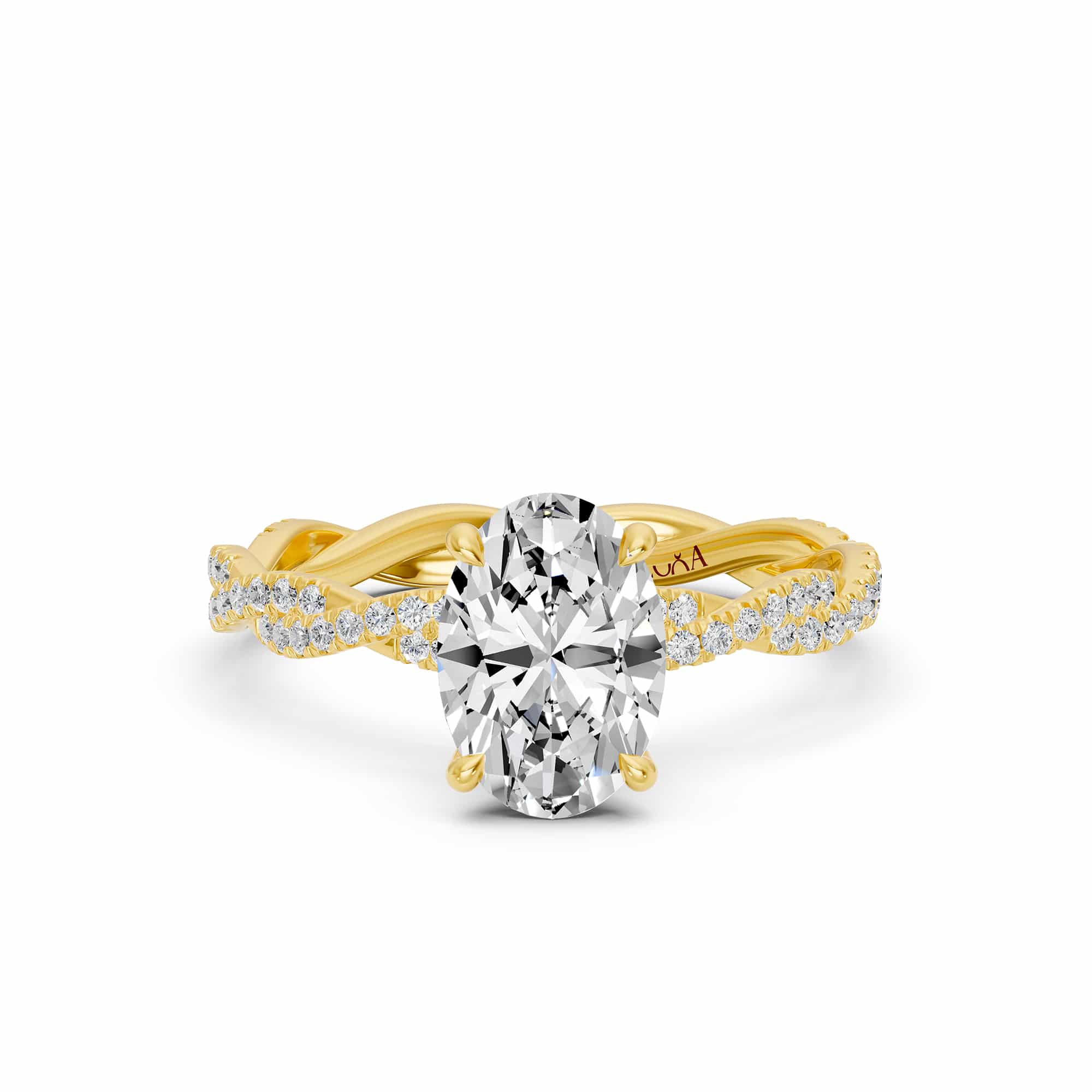 1.35 Karat HRD Sertifikalı  Oval Pırlanta Yüzük