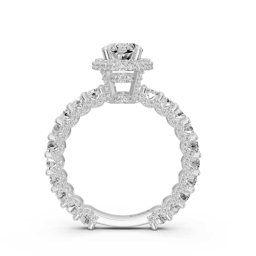 2.50 Karat HRD Sertifikalı Tasarım Oval Pırlanta Tektaş Yüzük