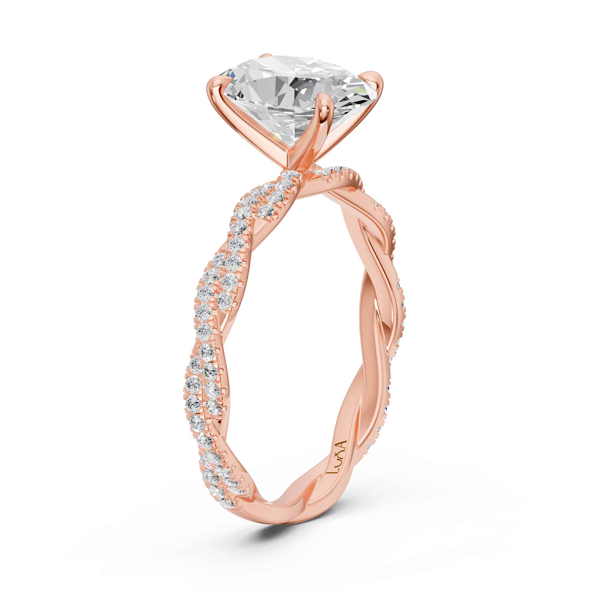 1.35 Karat HRD Sertifikalı  Oval Pırlanta Yüzük