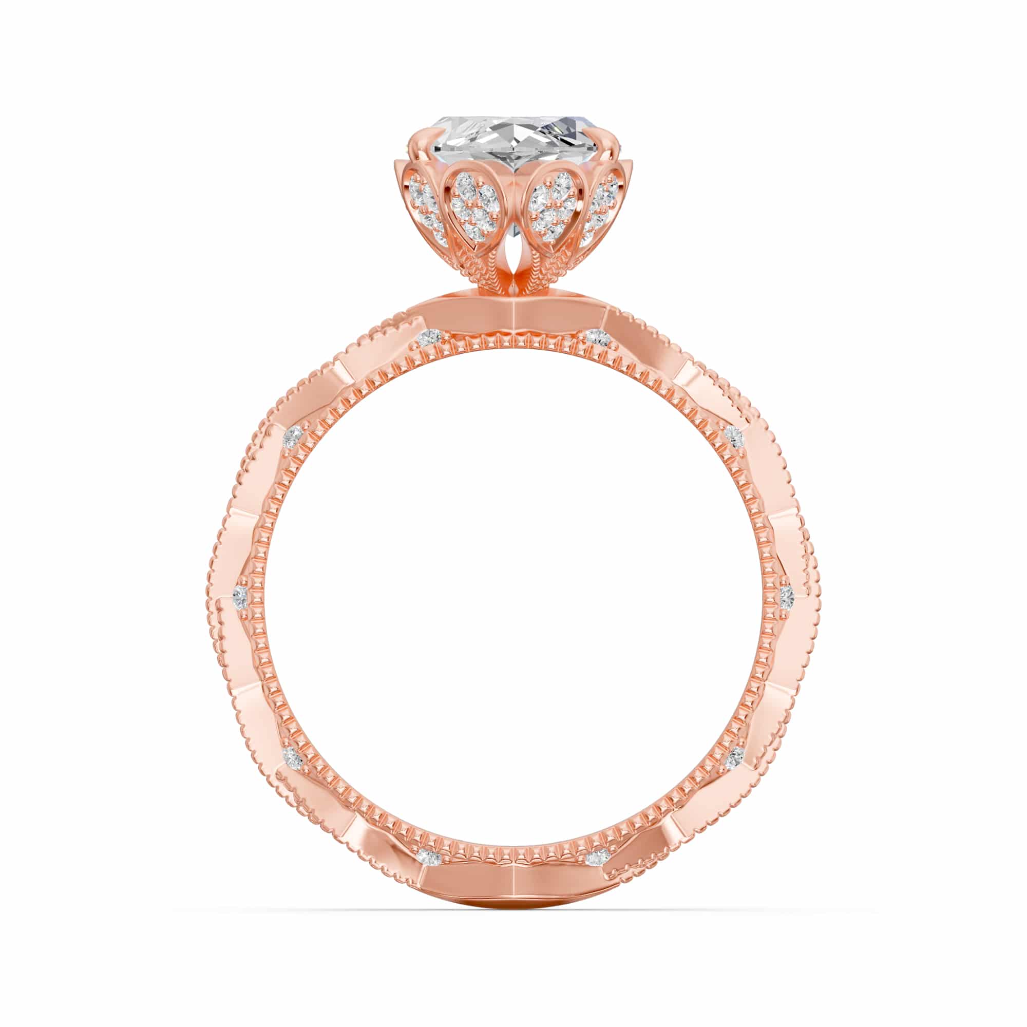 1.41 Karat HRD Sertifikalı Markiz Pırlantalı Yüzük