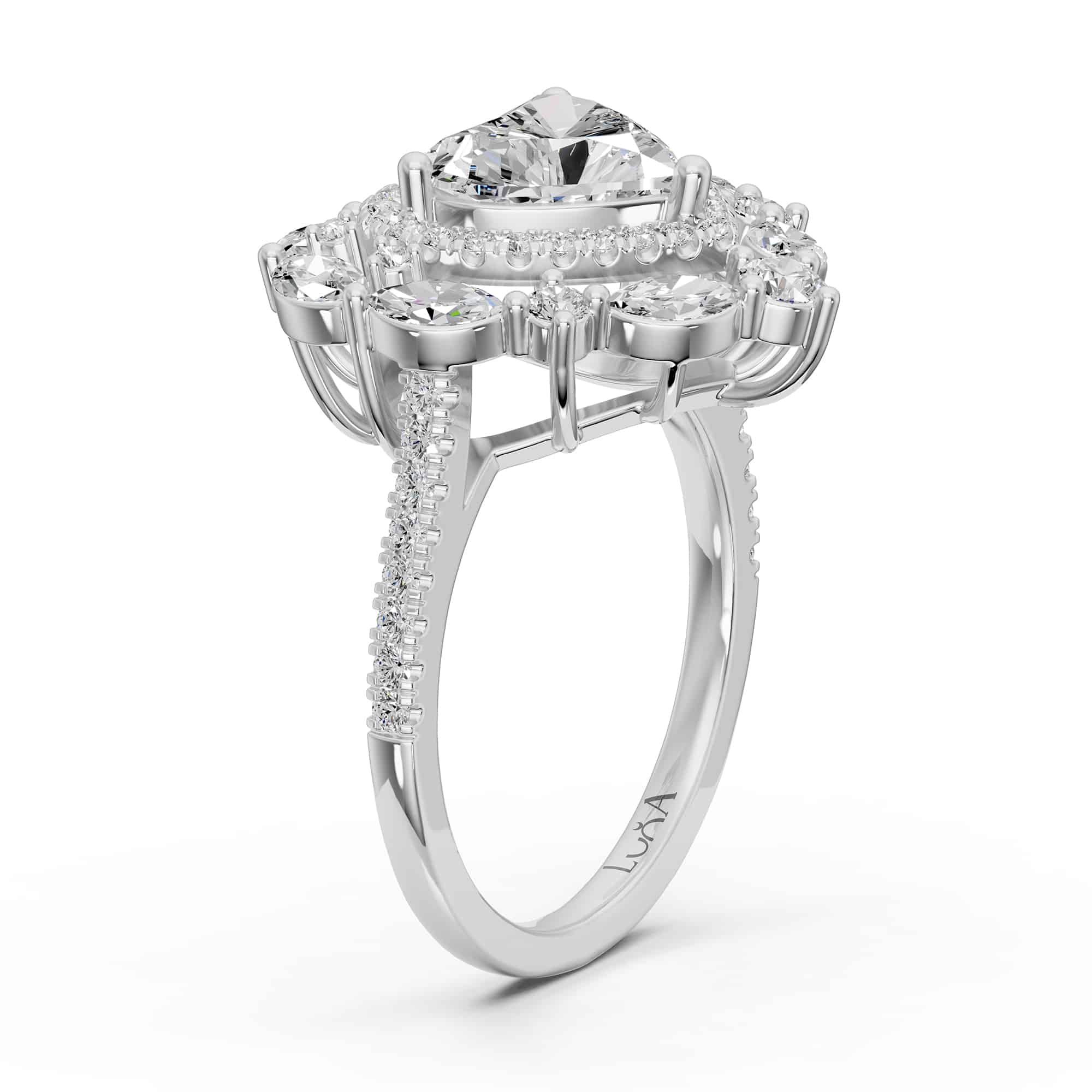 2.19 Karat HRD SERTİFİKALI Kalp Pırlanta Yüzük