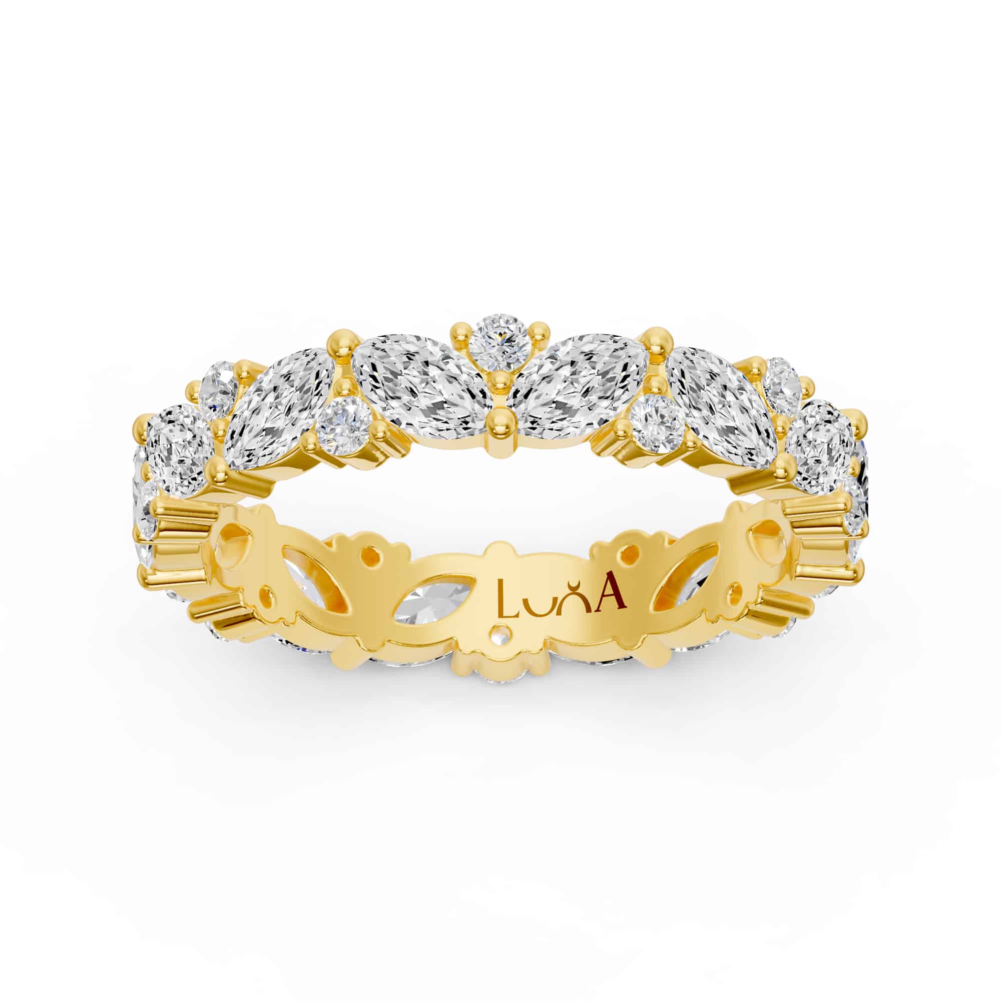 1.68 Karat IDL Sertifikalı Markiz Pırlantalı Tamtur Yüzük