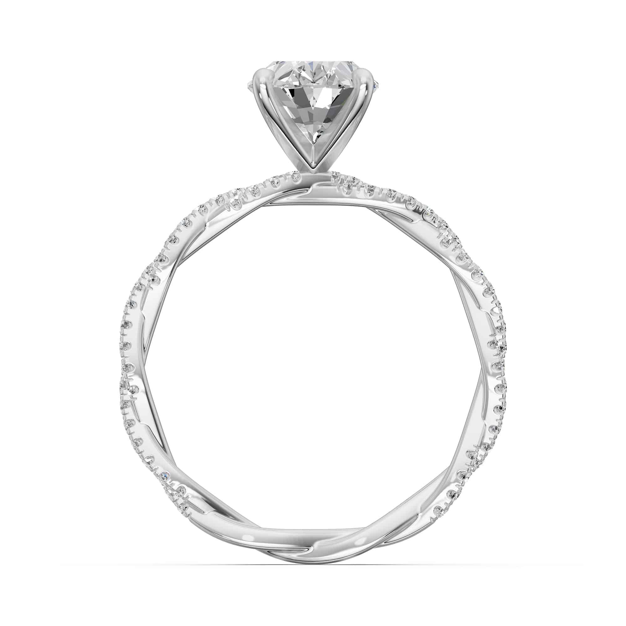 1.35 Karat HRD Sertifikalı  Oval Pırlanta Yüzük