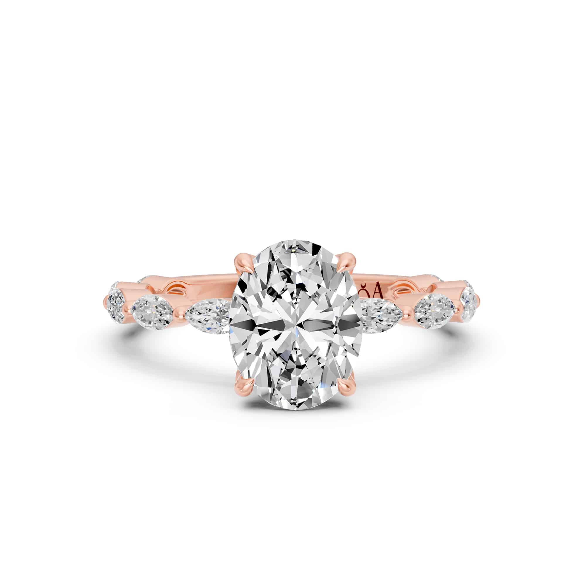 1.60 Karat HRD Sertifikalı Oval Pırlantalı Yüzük