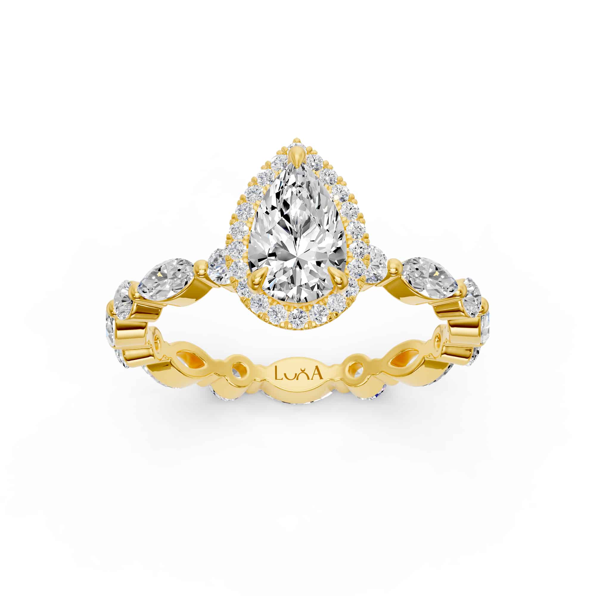 2.02 Karat HRD Sertifikalı Tasarım Pırlantalı Yüzük