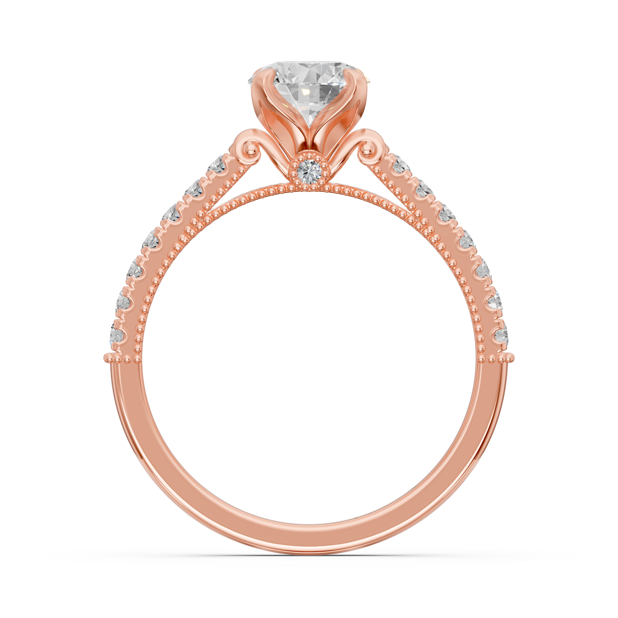 0.70 Karat HRD SERTİFİKALI Tasarım Pırlanta Yüzük