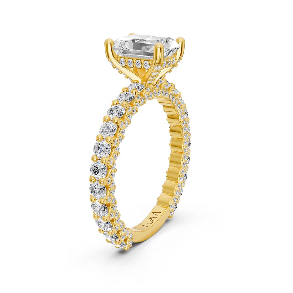 2.13 Karat Tasarım HRD Sertifikalı Pırlanta Radiant Yüzük