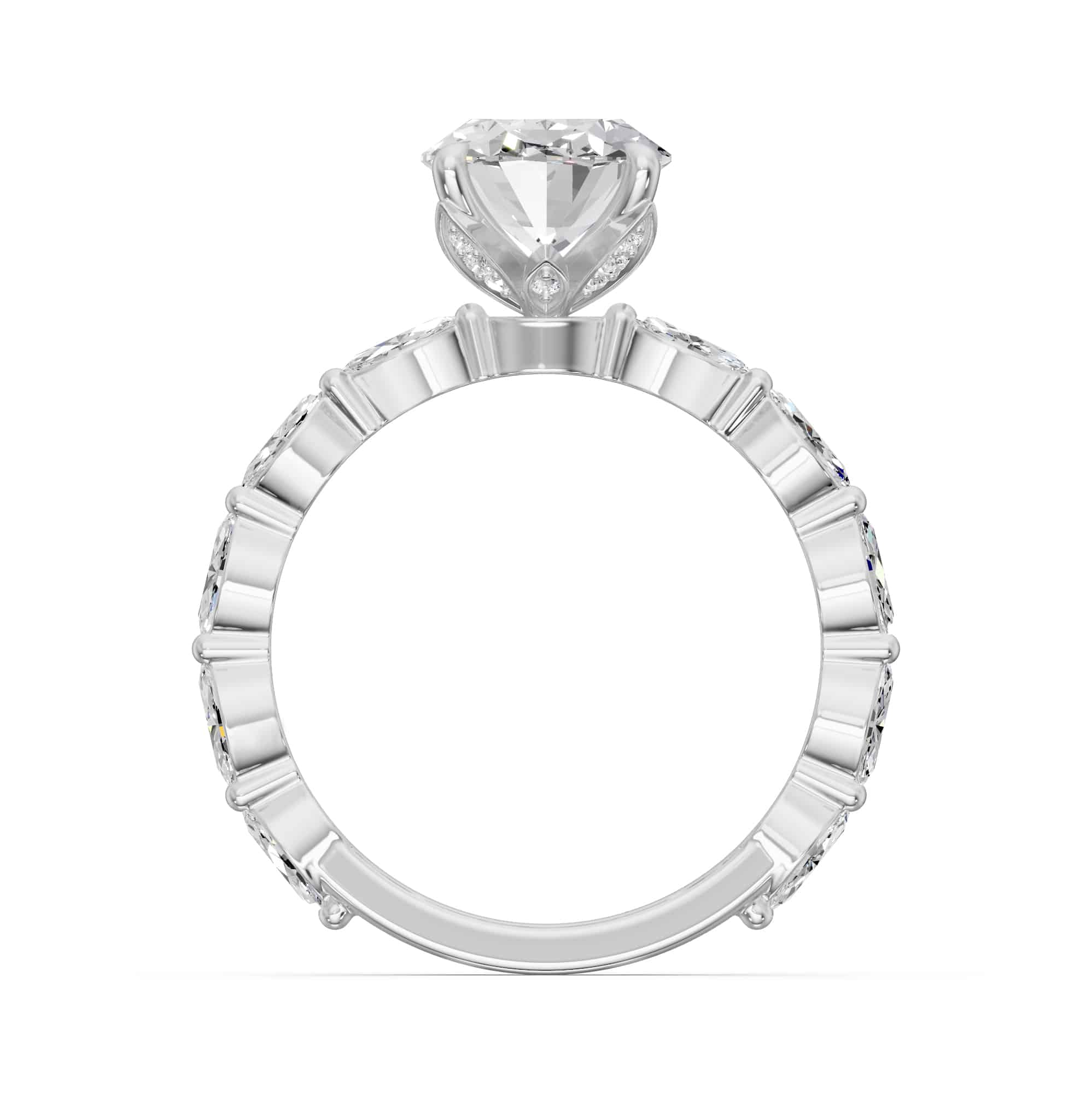 1.60 Karat HRD Sertifikalı Oval Pırlantalı Yüzük