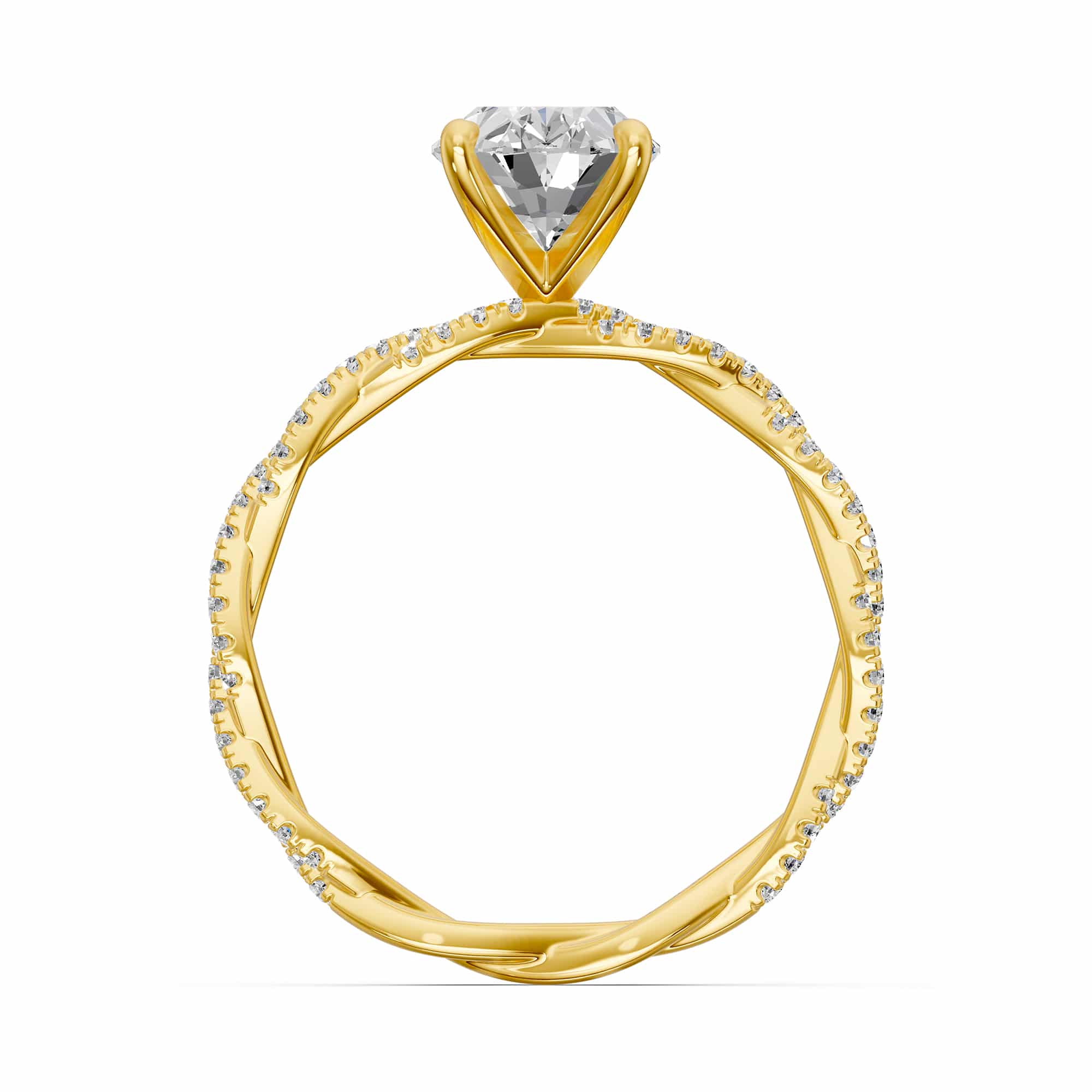 1.35 Karat HRD Sertifikalı  Oval Pırlanta Yüzük