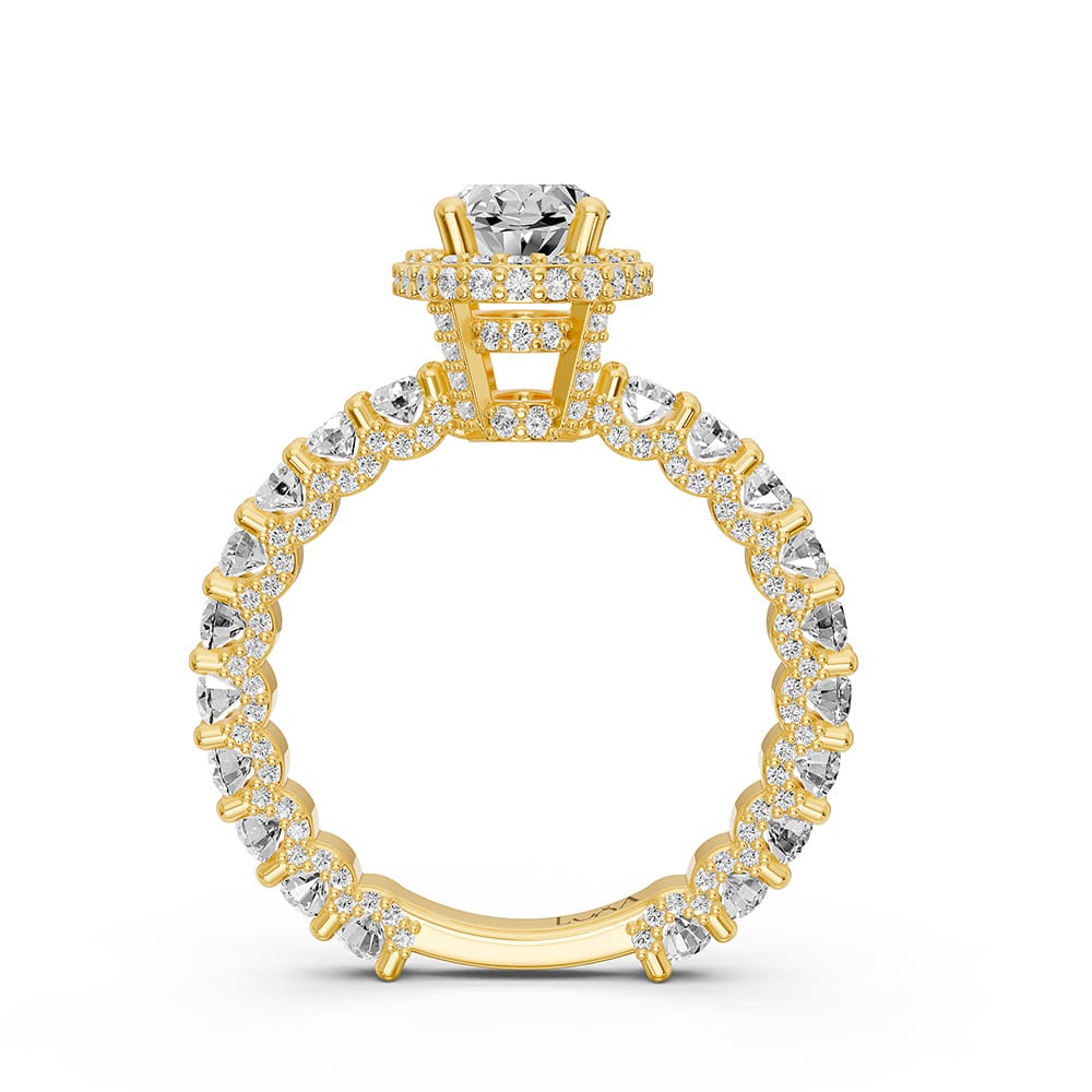 2.50 Karat HRD Sertifikalı Tasarım Oval Pırlanta Tektaş Yüzük