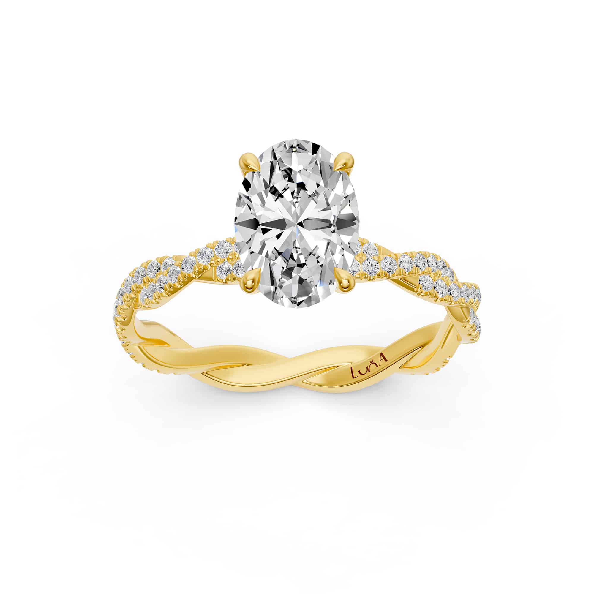 1.35 Karat HRD Sertifikalı  Oval Pırlanta Yüzük