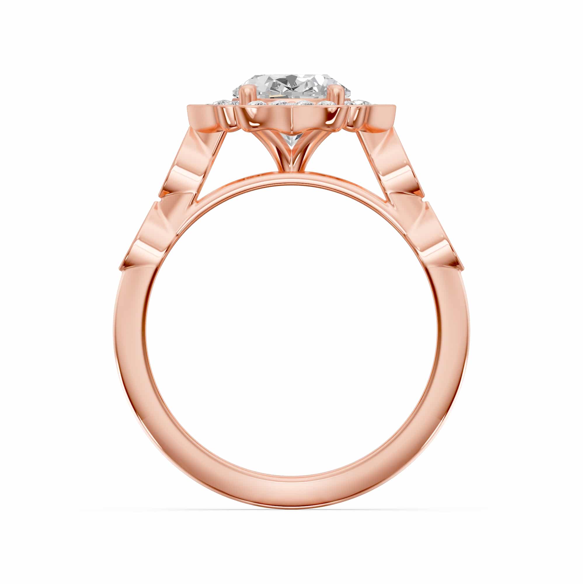 0.81 Karat HRD Sertifikalı Oval Tasarım Pırlanta Yüzük