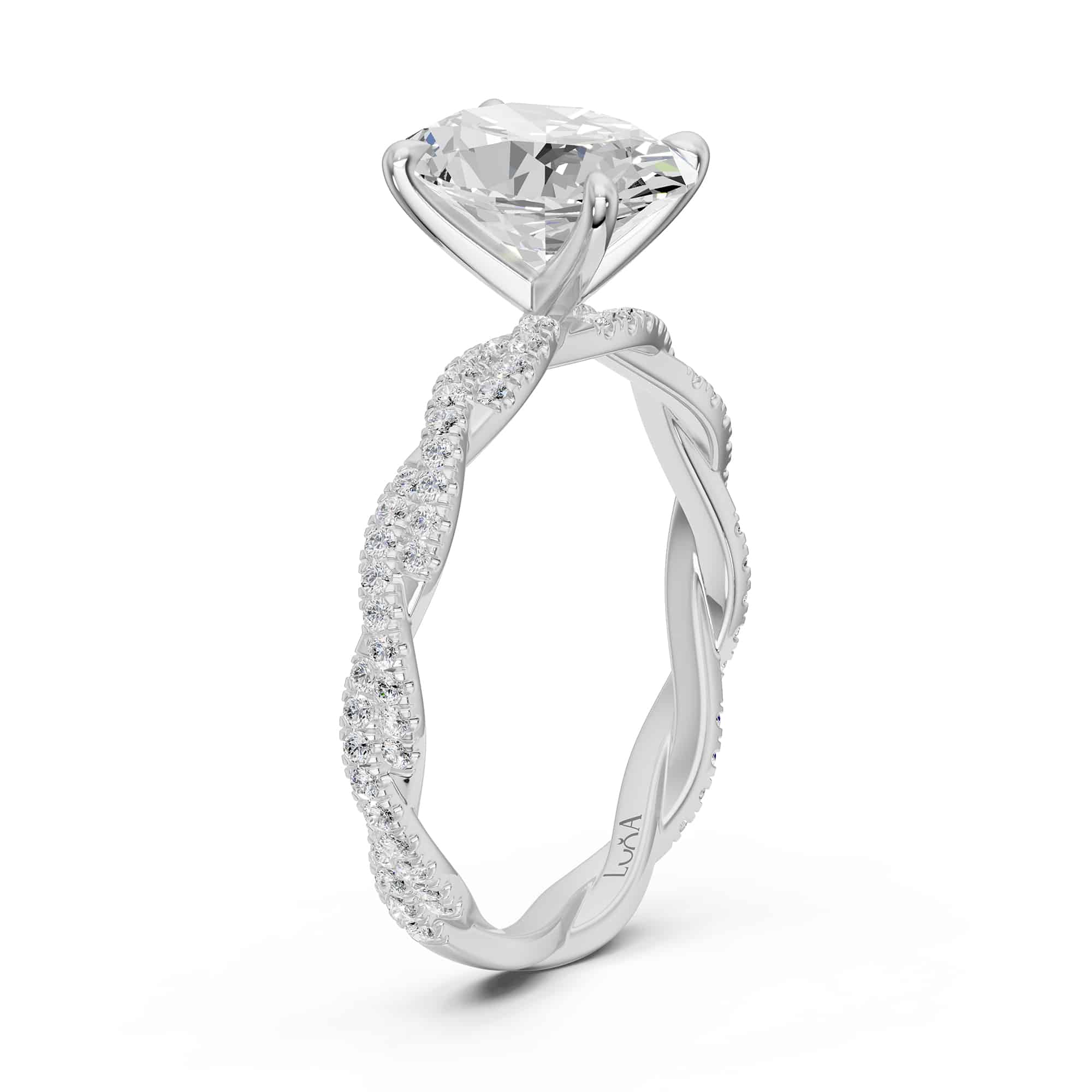 1.35 Karat HRD Sertifikalı  Oval Pırlanta Yüzük