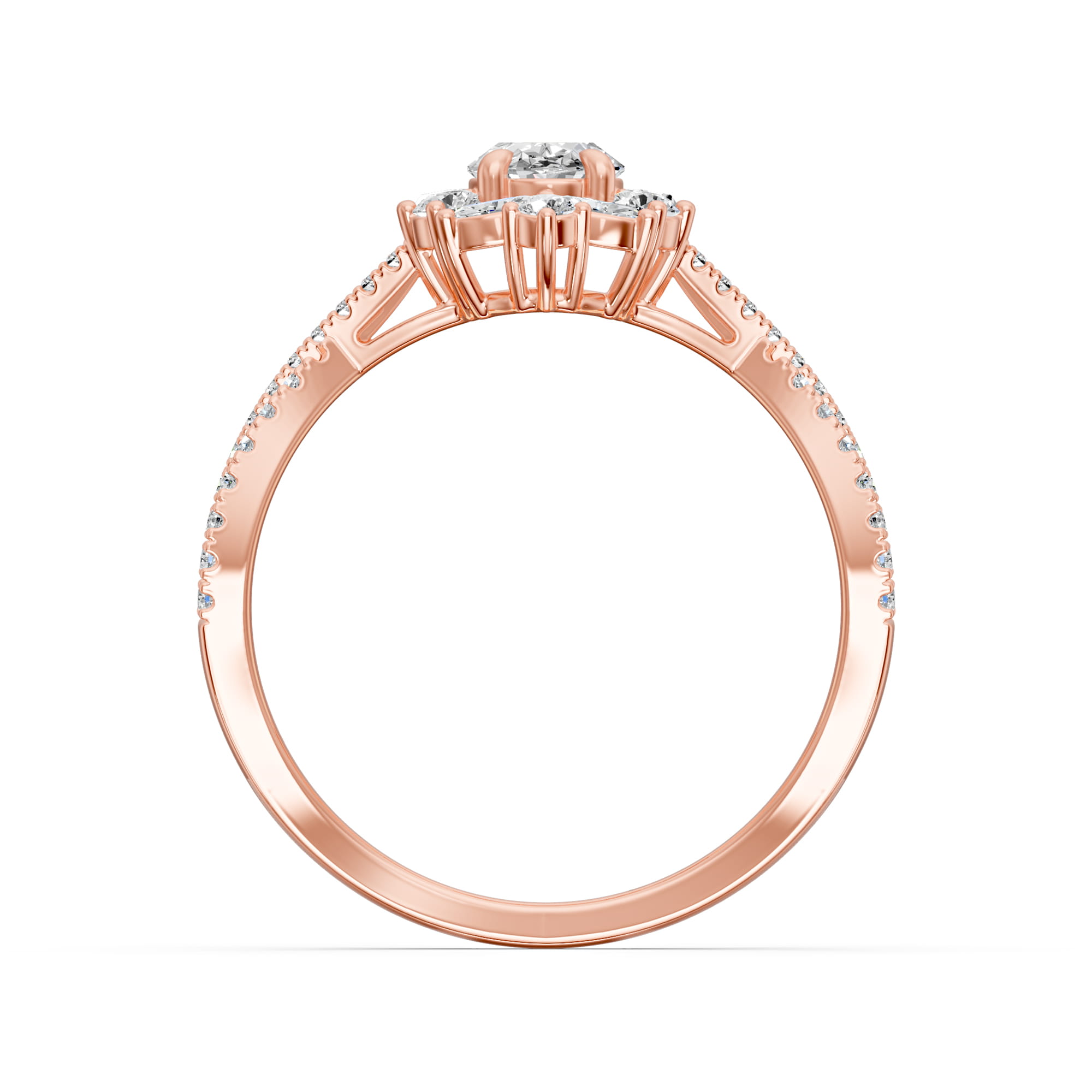 1.00 Karat HRD Sertifikalı Özel Tasarım Pırlanta Yüzük