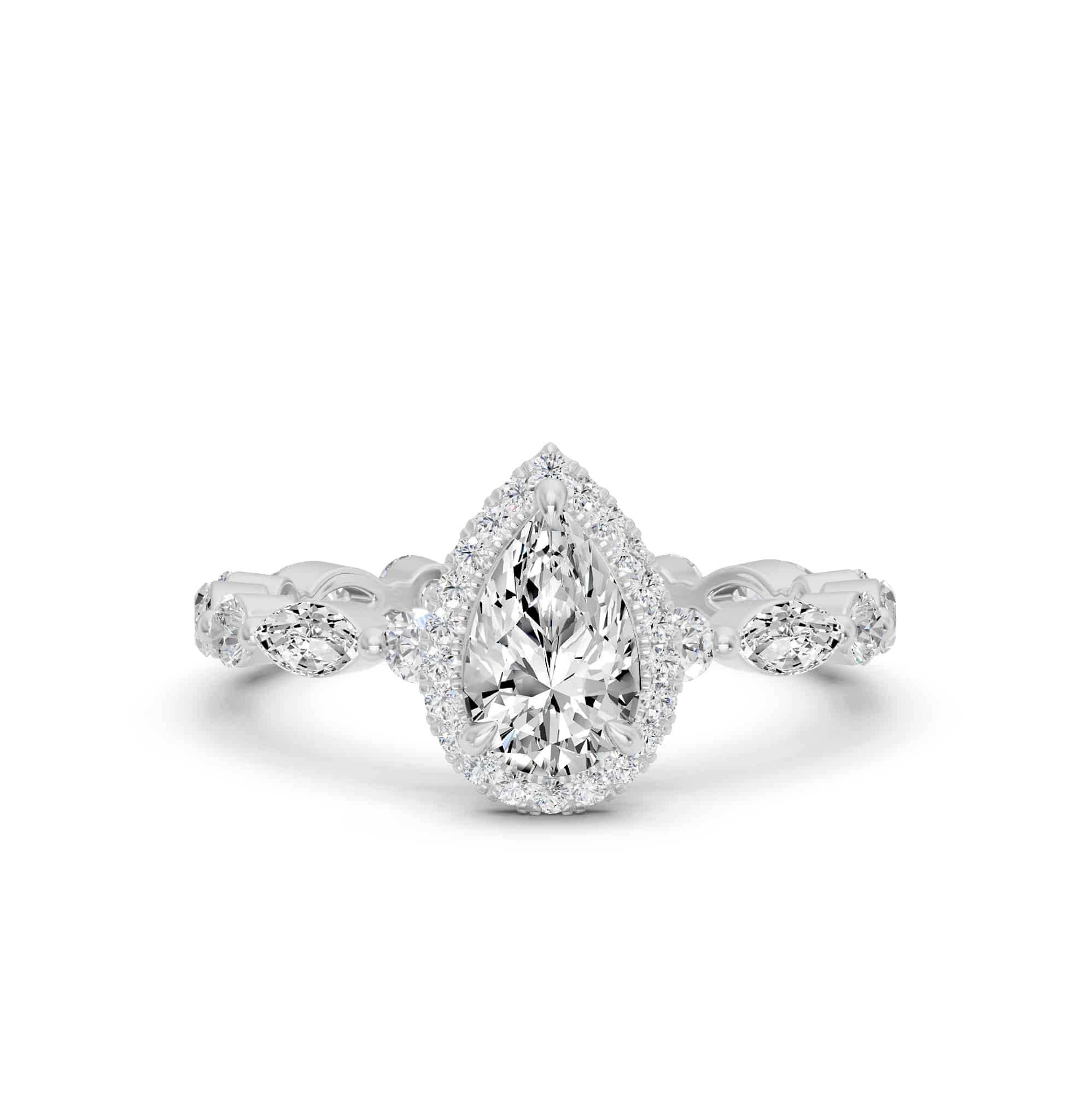 2.02 Karat HRD Sertifikalı Tasarım Pırlantalı Yüzük