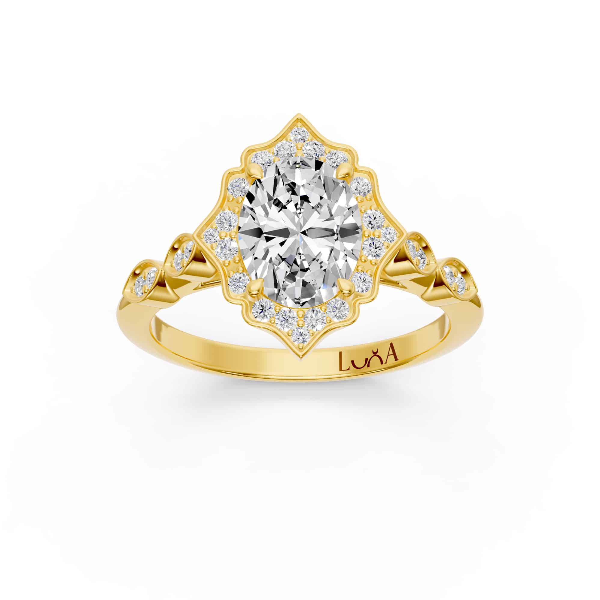 0.81 Karat HRD Sertifikalı Oval Tasarım Pırlanta Yüzük