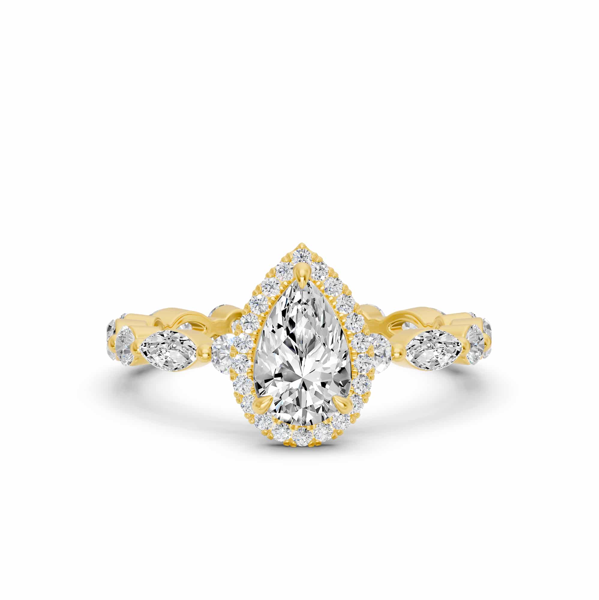 2.02 Karat HRD Sertifikalı Tasarım Pırlantalı Yüzük