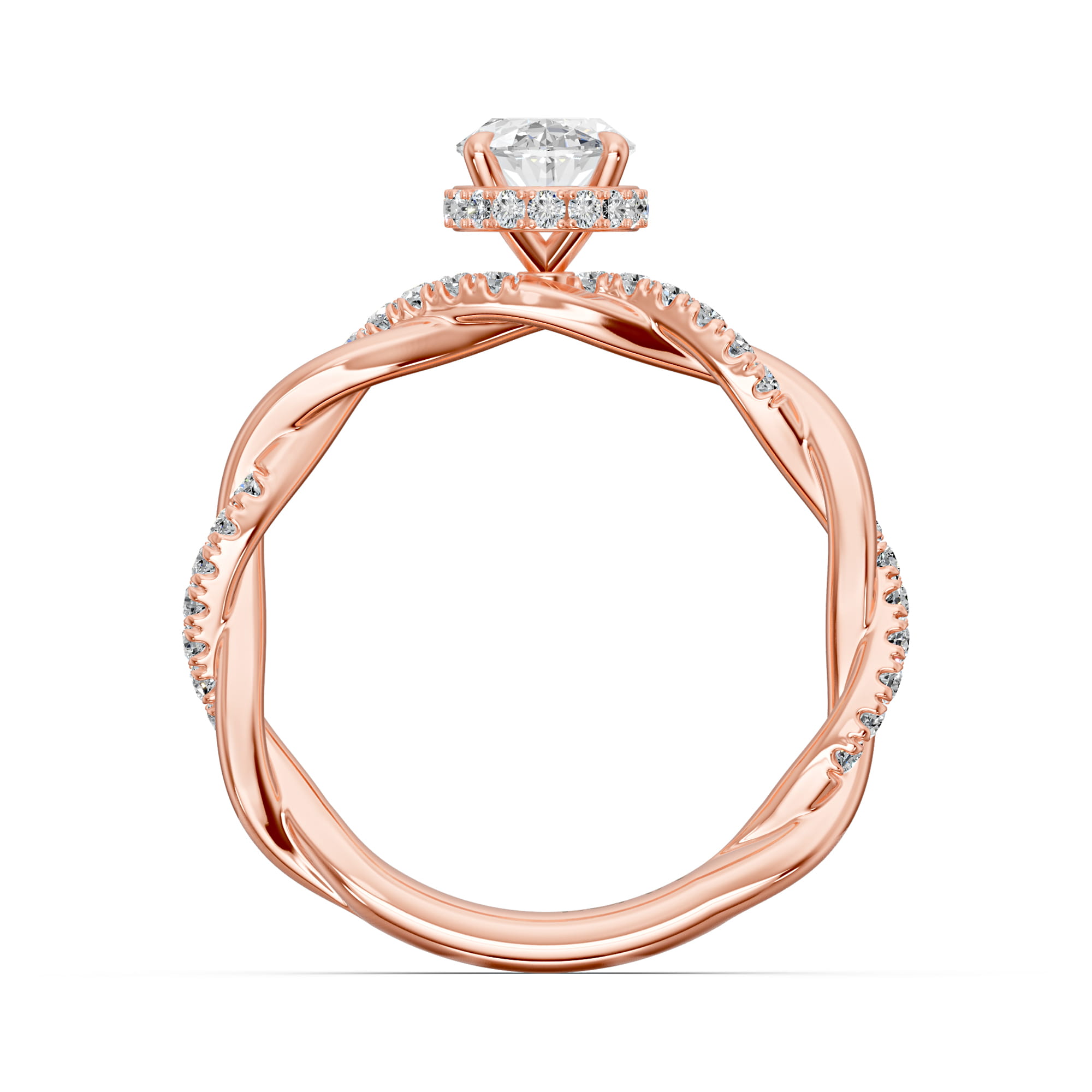 1.27 Karat HRD Sertifikalı Özel Tasarım Pırlanta Yüzük