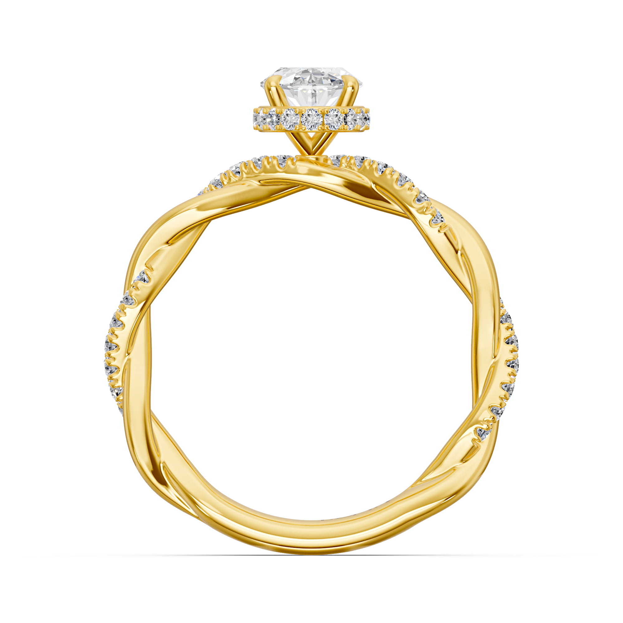 1.27 Karat HRD Sertifikalı Özel Tasarım Pırlanta Yüzük