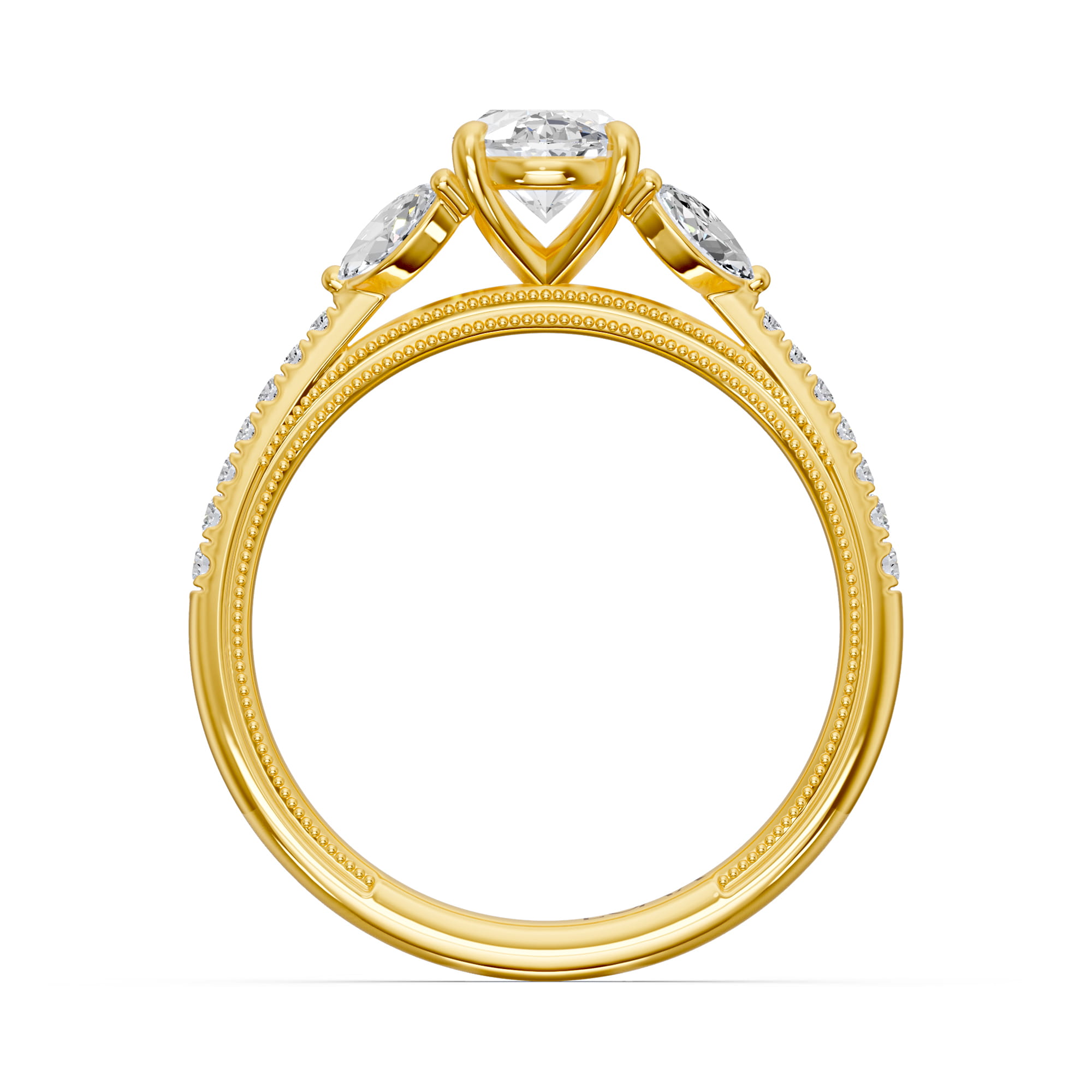 1.41 Karat HRD Sertifikalı Özel Tasarım Pırlanta Yüzük