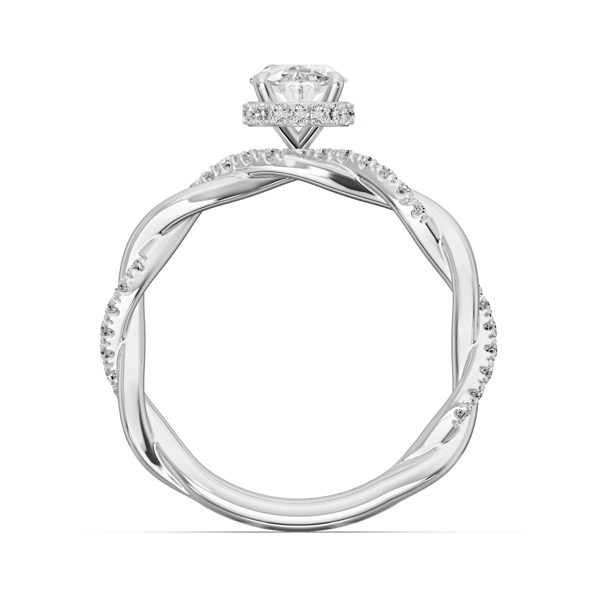 1.27 Karat HRD Sertifikalı Özel Tasarım Pırlanta Yüzük