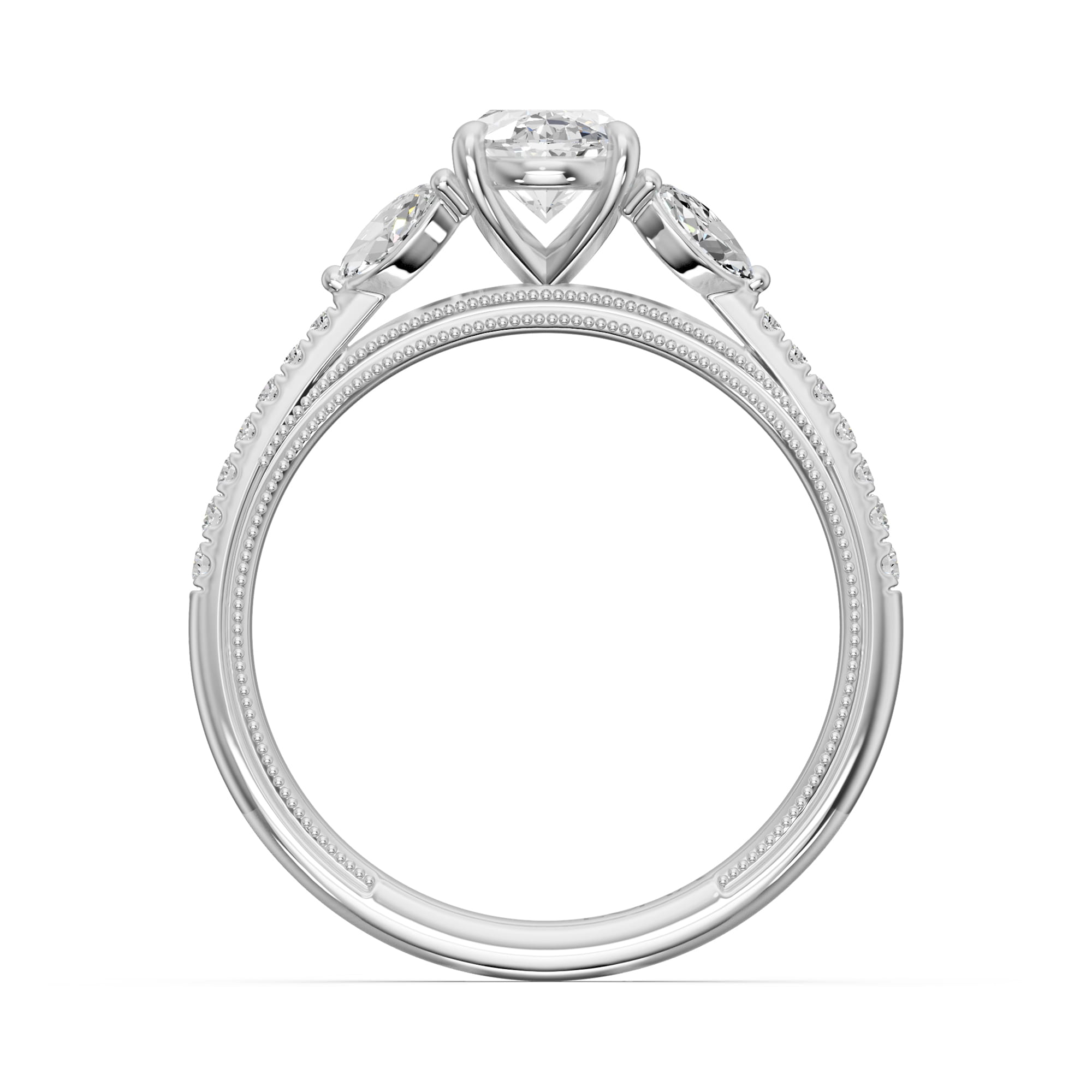 1.41 Karat HRD Sertifikalı Özel Tasarım Pırlanta Yüzük