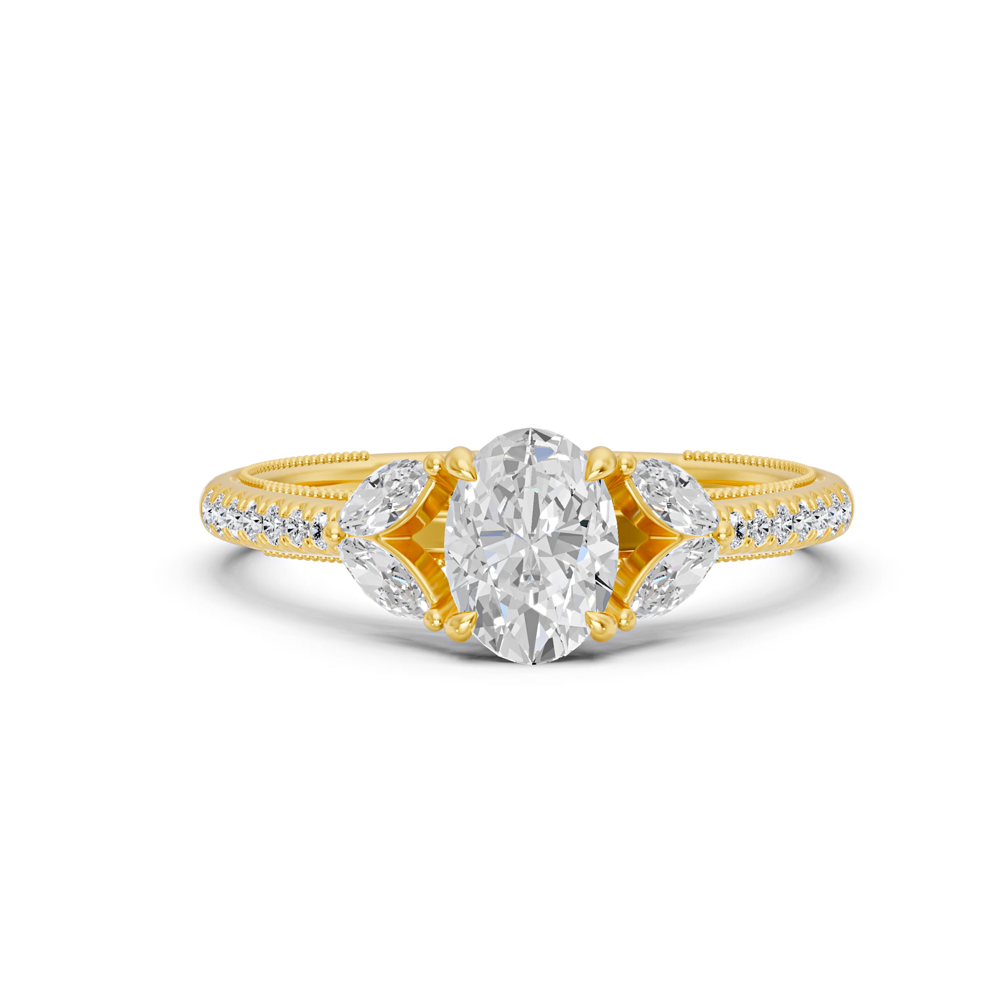 1.41 Karat HRD Sertifikalı Özel Tasarım Pırlanta Yüzük