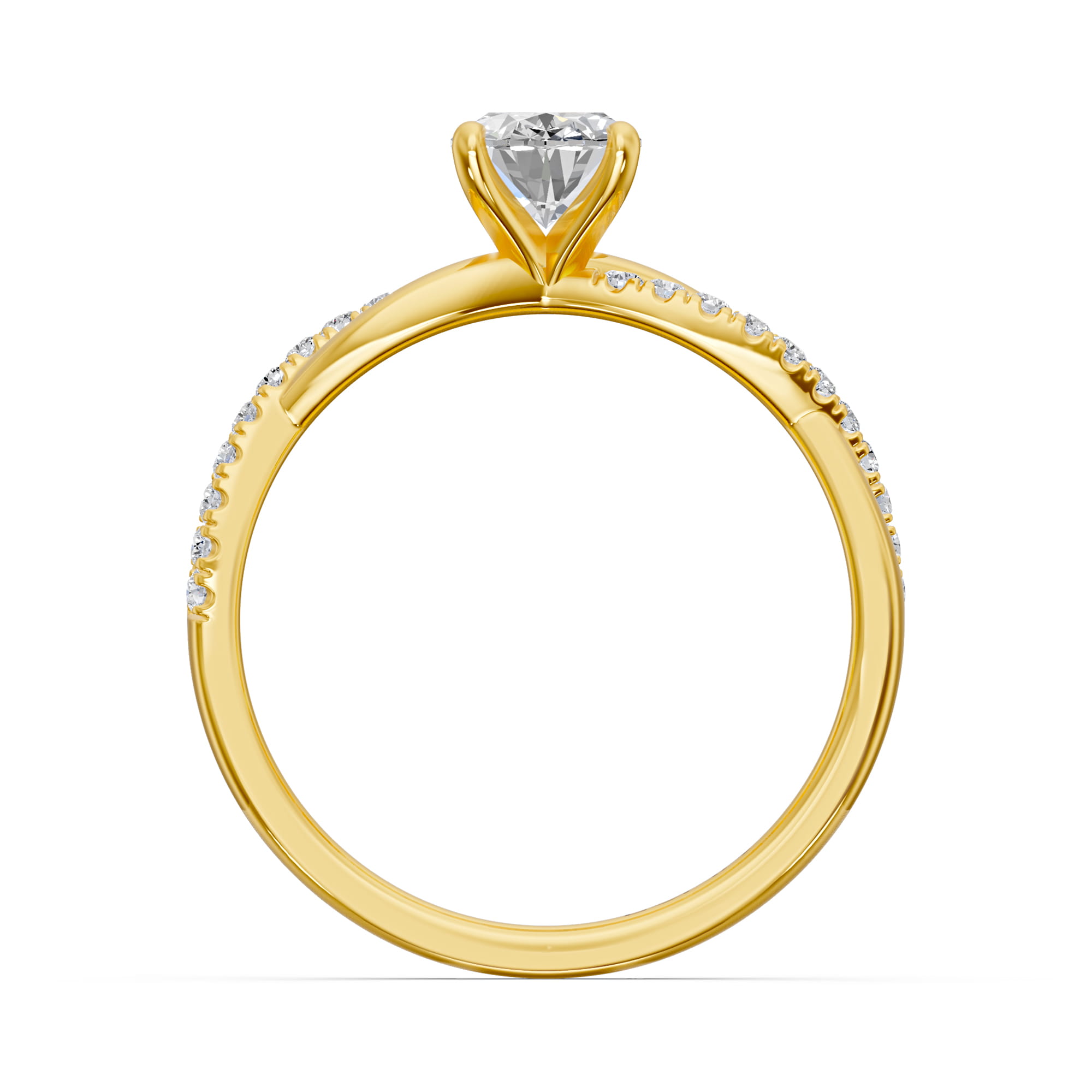 1.14 Karat HRD Sertifikalı Özel Tasarım Pırlanta Yüzük