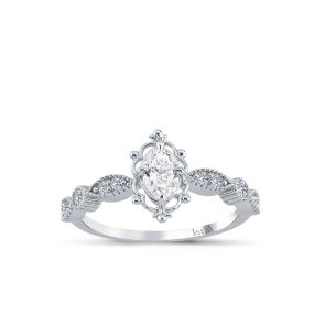 0.57 Karat Oval Pırlanta Yüzük