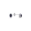 1.02 Karat Pırlantalı Safir Küpe