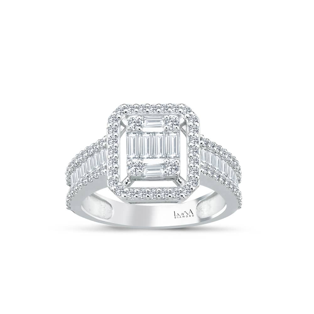 1.09 Karat IDL SERTİFİKALI Baget Yüzük