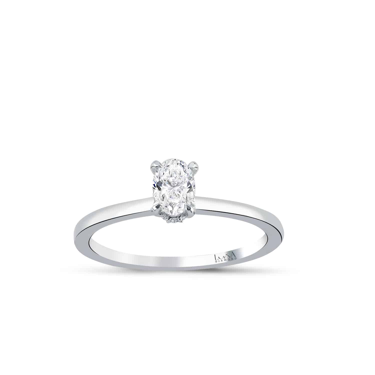 0.44 Karat IDL SERTİFİKALI Oval Pırlanta Yüzük