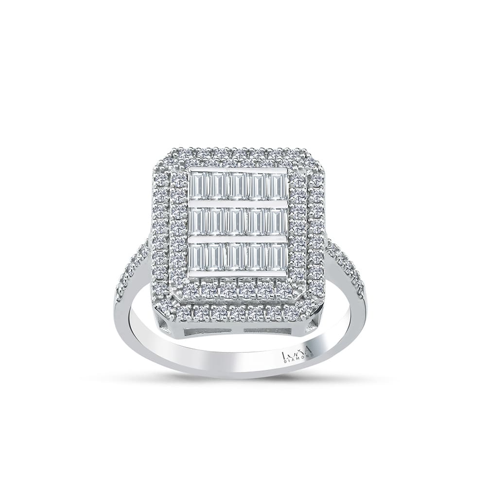 1.00 Karat IDL SERTİFİKALI Pırlanta Baget Yüzük