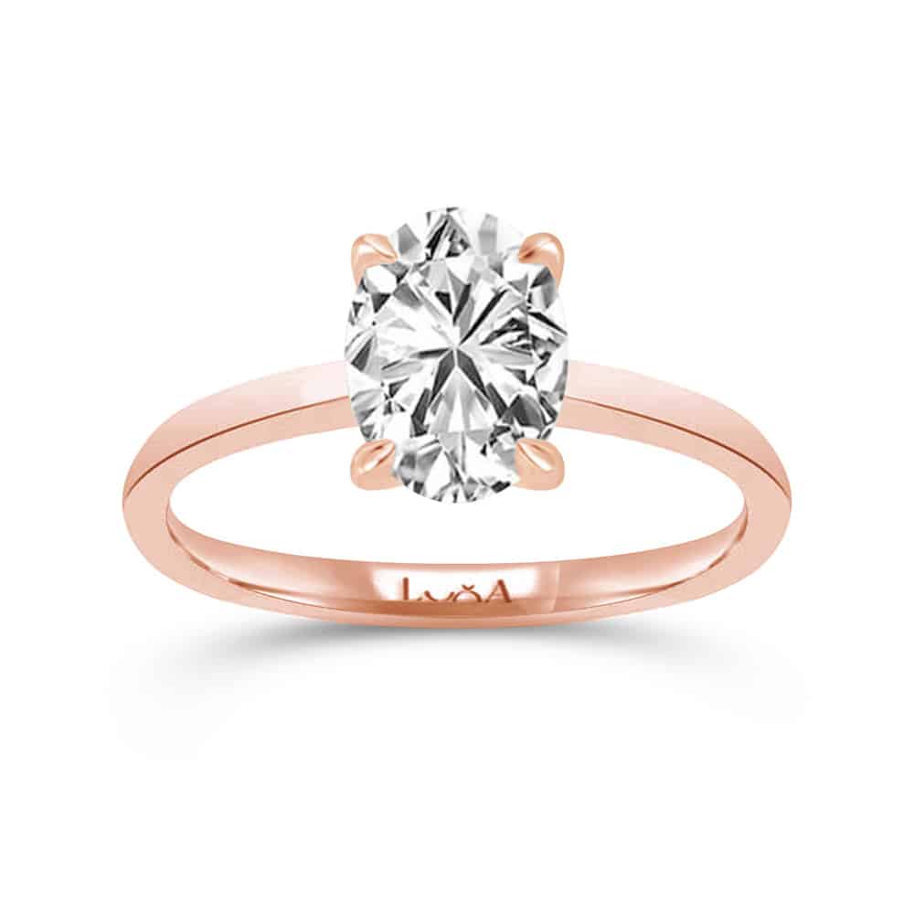 1.00 Karat IDL Sertifika Oval Tektaş Pırlanta Yüzük