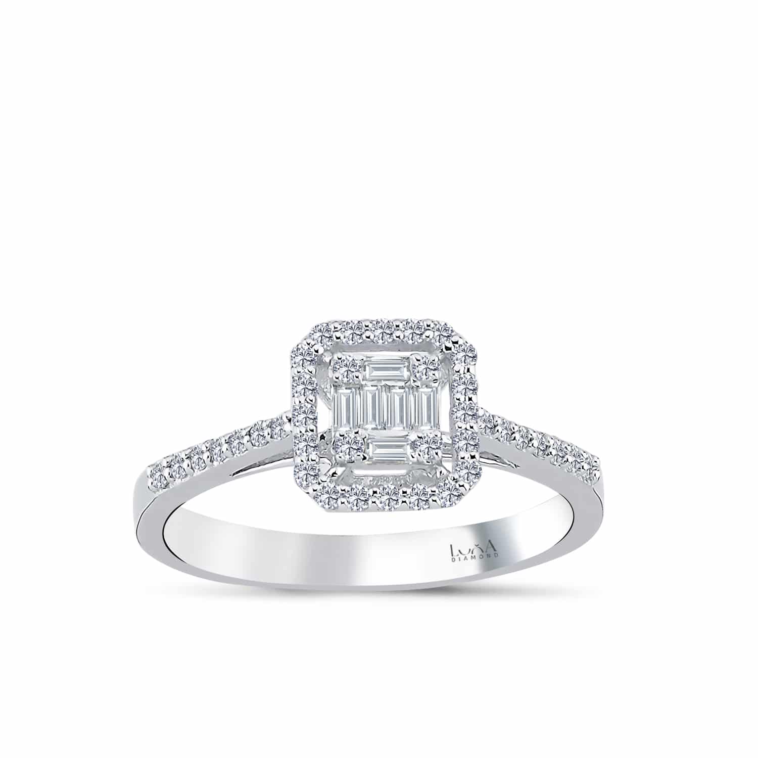 0.30 Karat IDL SERTİFİKALI Baget Pırlanta Yüzük