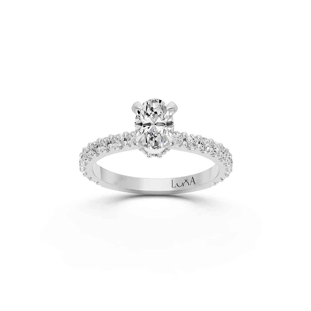 1.21 Karat HRD SERTİFİKALI Oval Pırlanta Yüzük