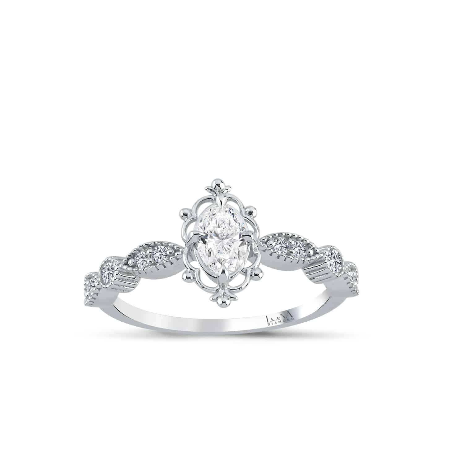 0.57 Karat Oval Pırlanta Yüzük