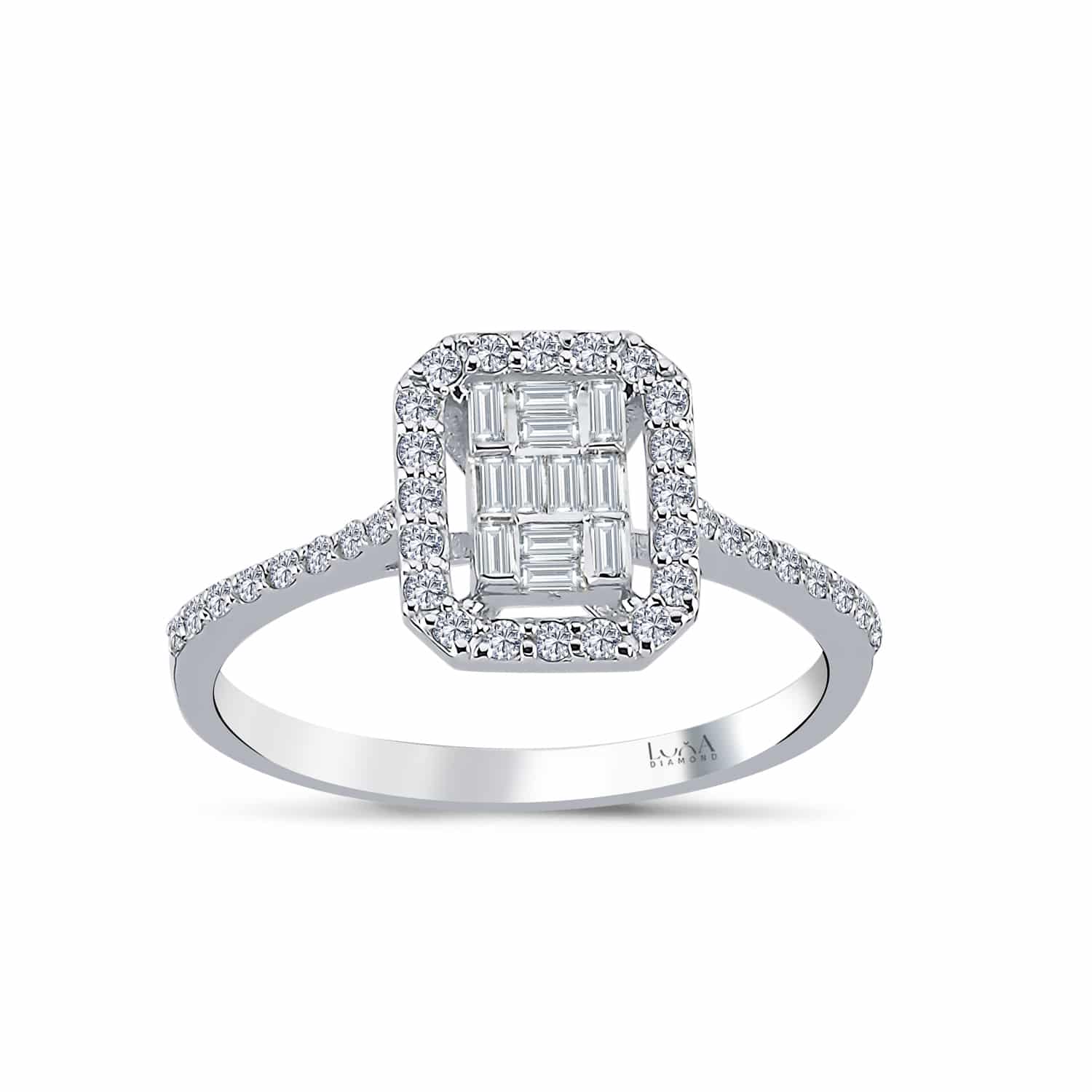 0.40 Karat IDL SERTİFİKALI Baget Pırlanta Yüzük