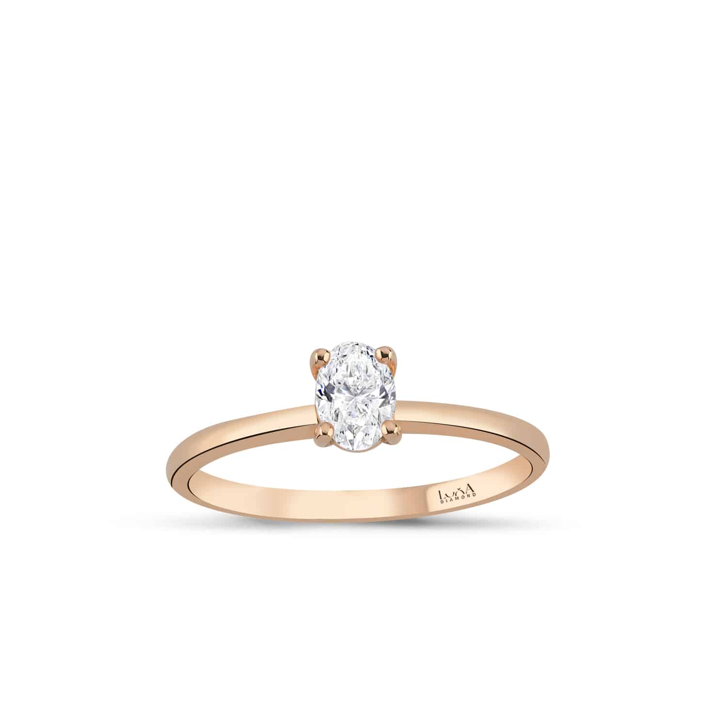 0.36 Karat IDL SERTİFİKALI Oval Tektaş Pırlanta Yüzük