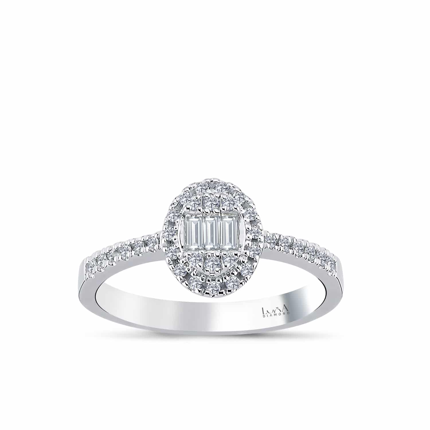 0.25 Karat IDL SERTİFİKALI Baget Pırlanta Yüzük