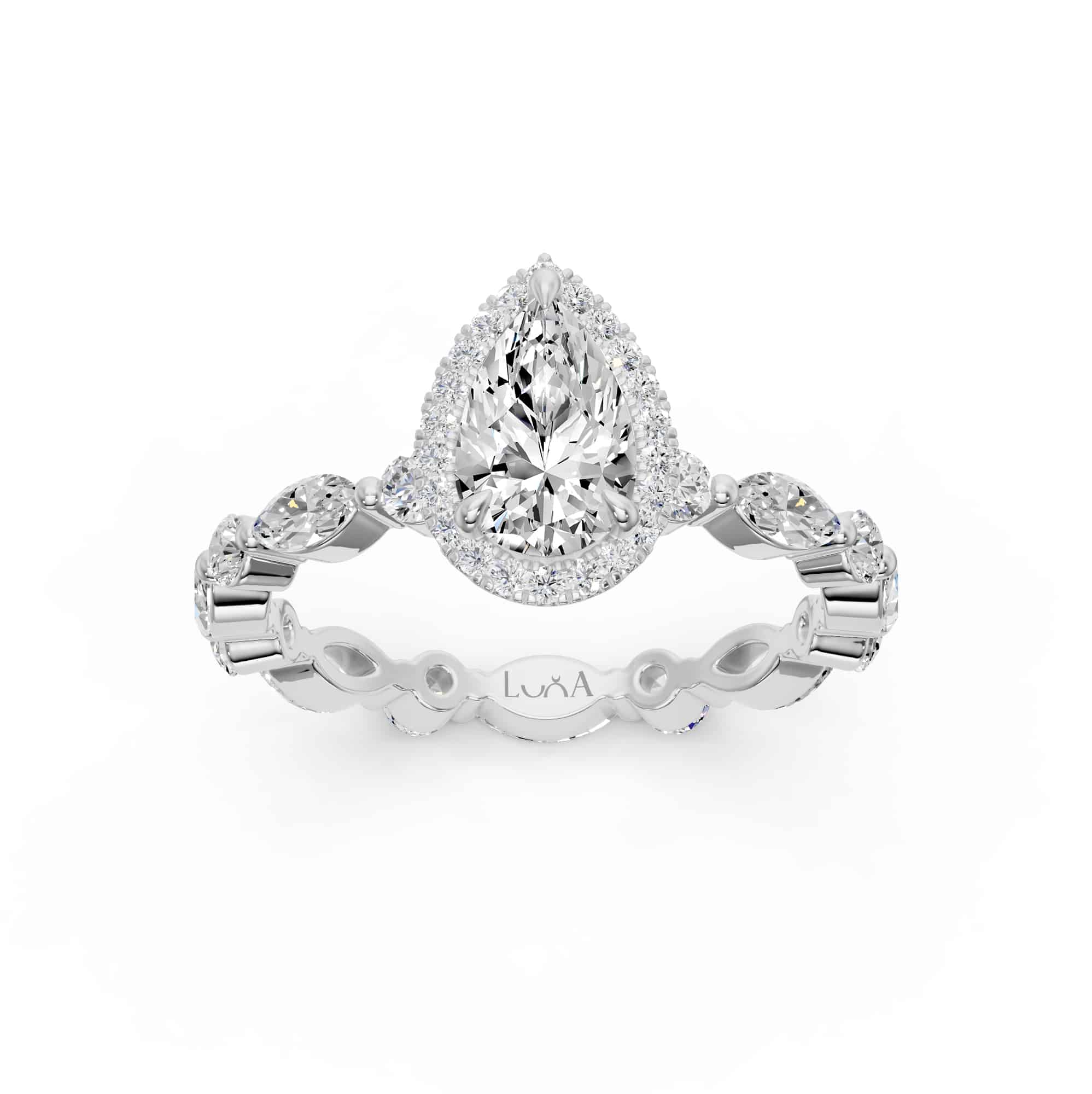 2.02 Karat HRD Sertifikalı Tasarım Pırlantalı Yüzük