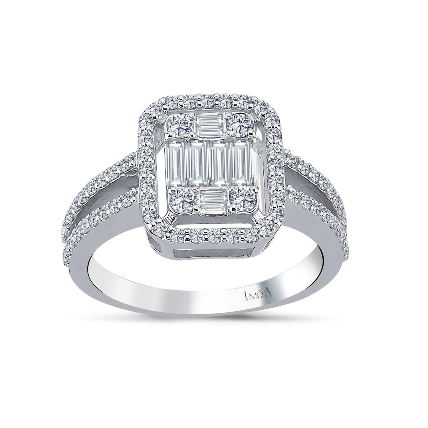 0.78 Karat IDL SERTİFİKA Baget Pırlanta Yüzük