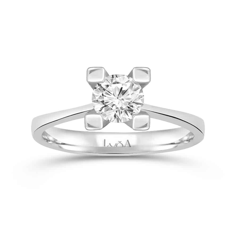 0.70 Karat G SI2 HRD Sertifikalı Tektaş Pırlanta Yüzük