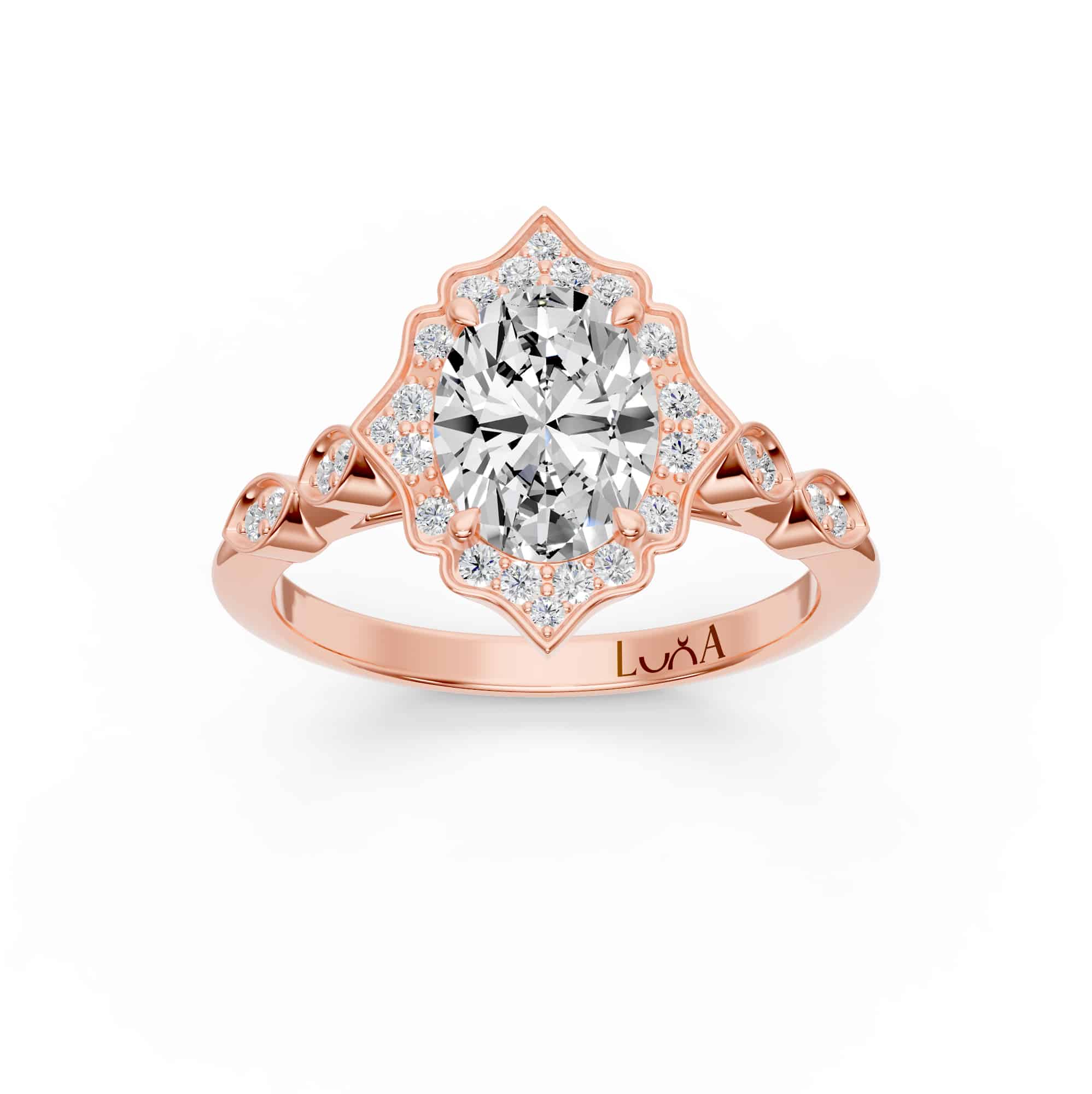 0.81 Karat HRD Sertifikalı Oval Tasarım Pırlanta Yüzük